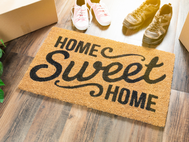 Home Sweet home welcome mat